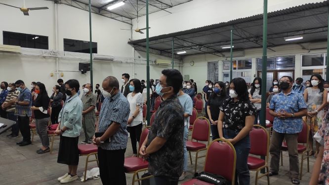 umat yang hadir terbatas 100an